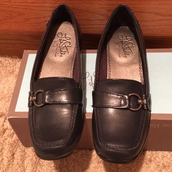 New LifeStride navy Bahama shoes loafers 5 slip - Picture 2 of 9